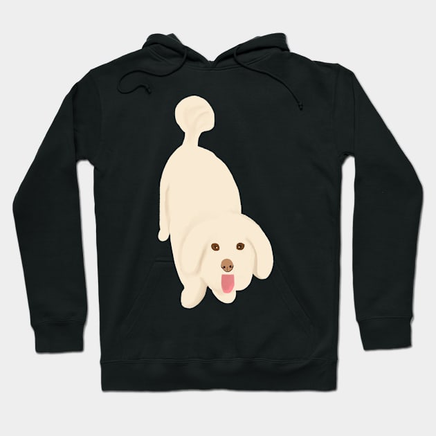 Happy Dog Face Hoodie by PatternbyNOK